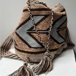 XL Minamalistic Wayuu mochila bags Columbian Woven crossb…